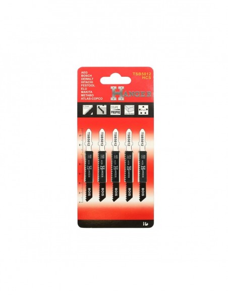 5 Lames Scie Sauteuse Tsb5012