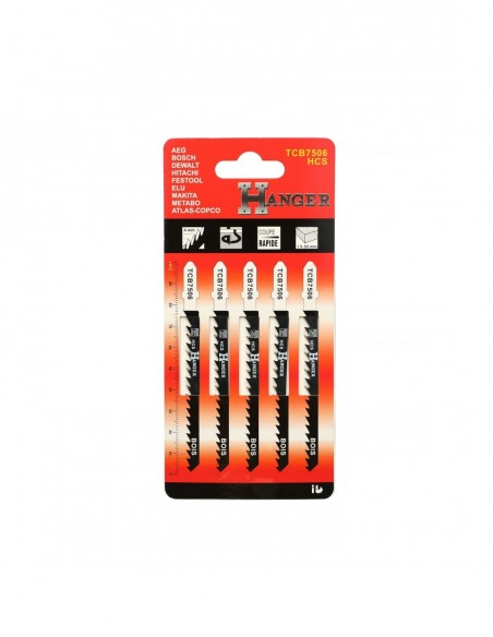 5 Lames Scie Sauteuse Tcb7506