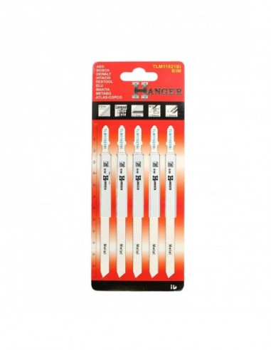 5 Lames Scie Sauteuse Tlm11021bi