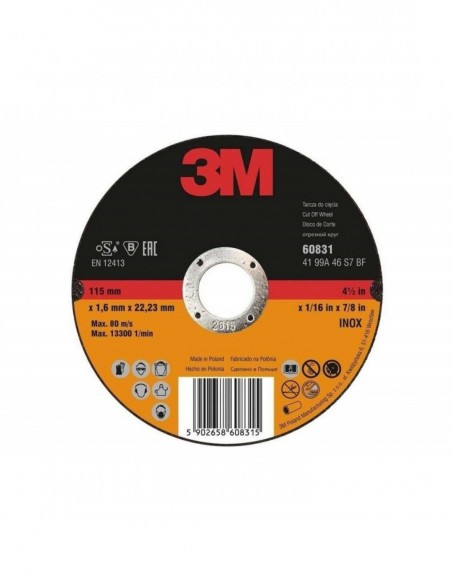 Disque À Ébarber Acier Inox A30 Diamètre 115mm 3m Abrasifs B63983