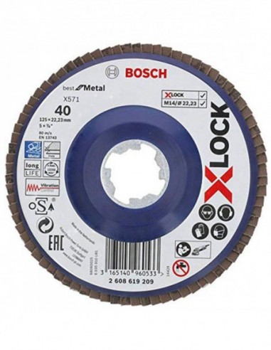 Disque X-Lock Plateau Lamelle Metal 125 G40 Plas