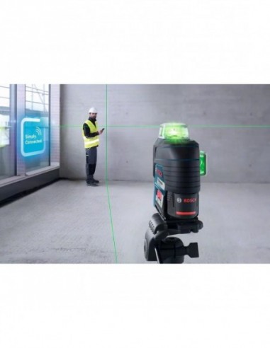 Laser Lignes 3 Plans Bosch Gll 3/80cg Vert...