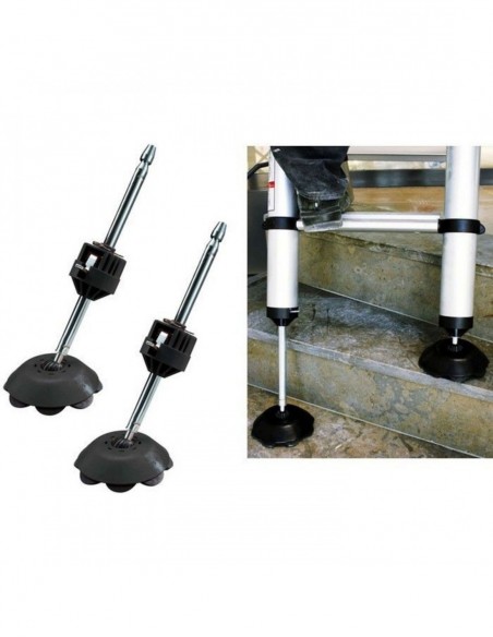 Echelle Télescopique Compact Sac De Transport Paire De Pieds De Sécurité Compact Support Écarteur Compact