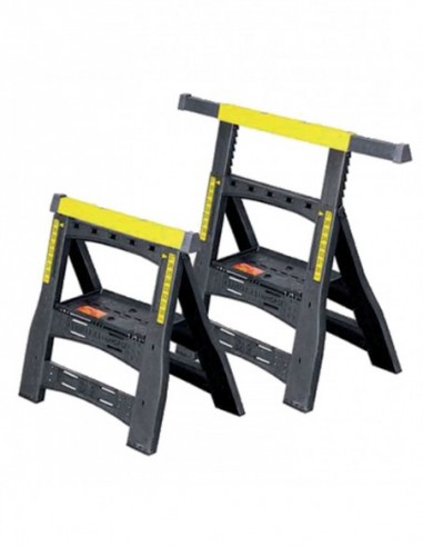 Treteaux Pliables Telescopiques Lot De 2 Pcs