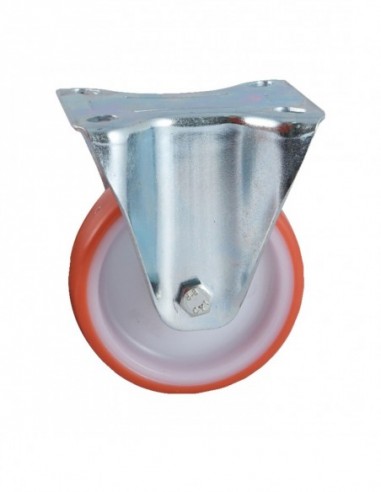 Roulettes Polyuréthane Rouge