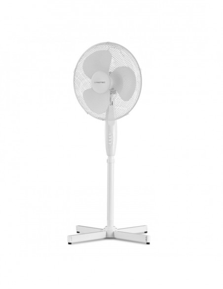 Ventilateur Sur Pied 50w 3 Vitesses Blanc