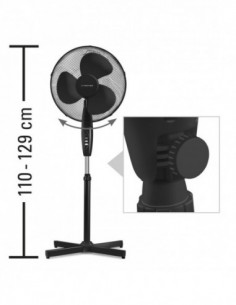 Ventilateur Sur Pied 50w 3...