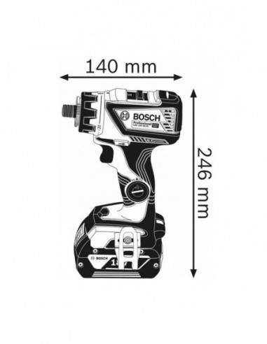 Perceuse Visseuse Gsr 18v-60 Fc Solo L-Boxx + 4 Ac