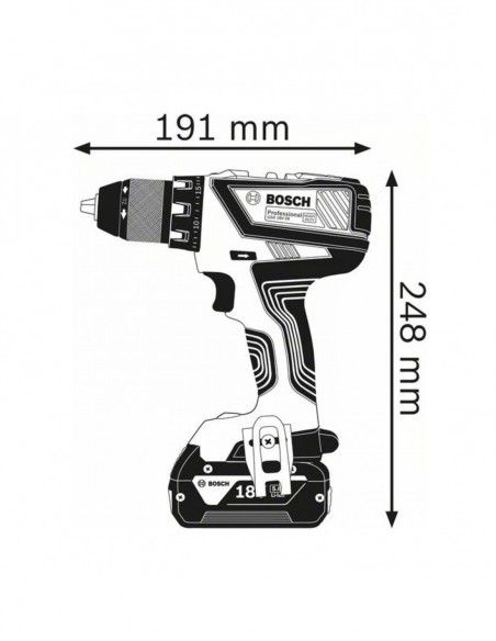 Perceuse Visseuse Gsr18v-28 2x2ah L-Boxx