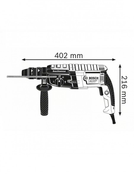 Perforateur Burineur Bosch Sds Plus 880w Gbh2-28f Coffret Transport