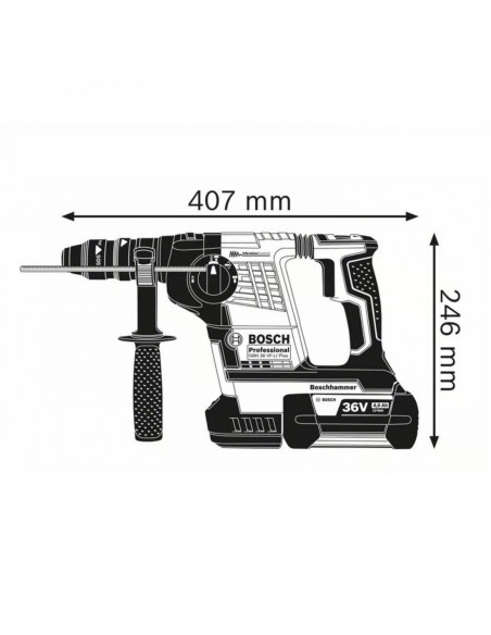 Perforateur Gbh 36 Vf-Li Solo L-Boxx
