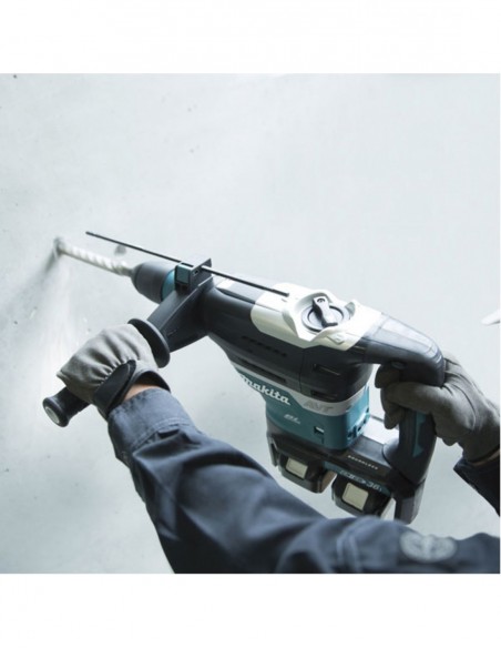 Pack Perforateur Sans Fil Makita Sds-Max + 2 Batteries 6ah + Chargeur Rapide