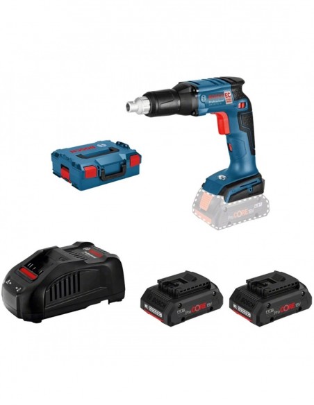 Pack Visseuse Plaquiste Sans Fil Bosch Gsr18v-Ec Te + 2 Batteries 18v 4ah + Chargeur 1880cv