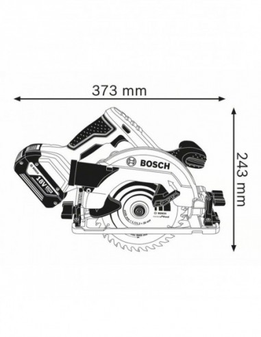 Pack Scie Circulaire Sans Fil Bosch Gks 18v-57g...