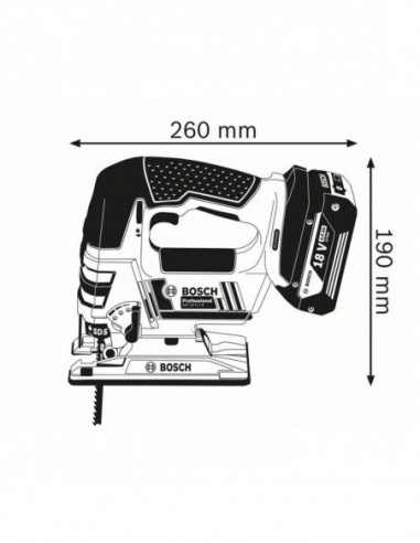 Pack Scie Sauteuse Sans Fil Bosch Gst 18v-Li B...