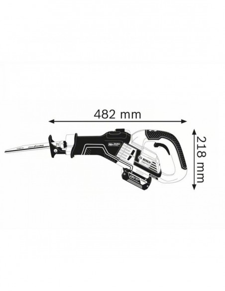 Pack Scie Sabre Sans Fil Bosch Gsa 18v-32 + 2 Batteries 8ah + Chargeur Rapide