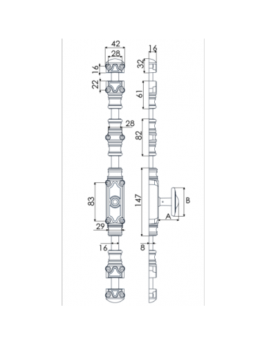 Jardinier Massard Crémone Rustique Ry59 Série...