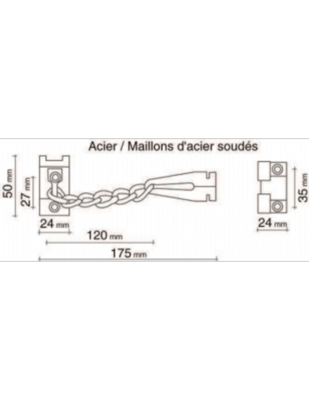 Socona Entrebâilleur À Chaine 175mm