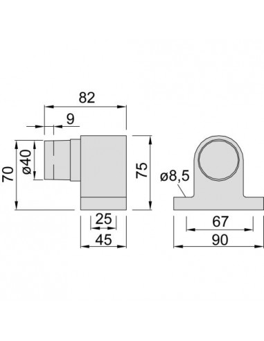 Kws Arrêt De Porte Série Lourde À Ressort