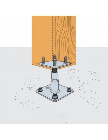 Simpson Pied De Poteau Réglable