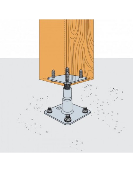 Simpson Pied De Poteau Réglable