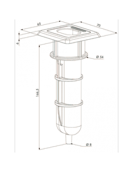 Locinox Gâche À Sceller Pour Verrou Baionette