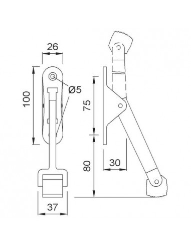 Kws Arrêt De Porte À Bascule