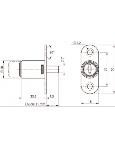 Ronis Poussoir À Clé
