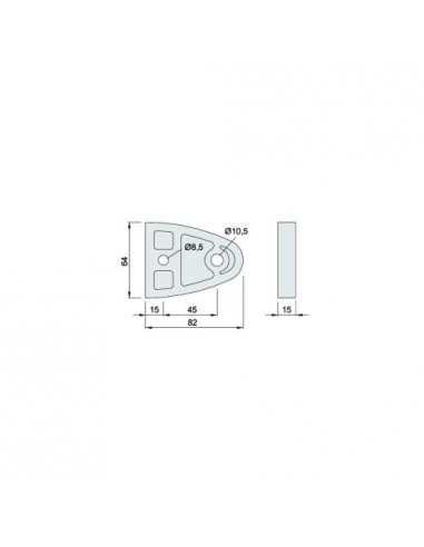 Kws Butoir De Porte Série Lourde Grand Modèle