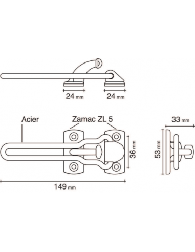 Socona Entrebâilleur Classic Allongé