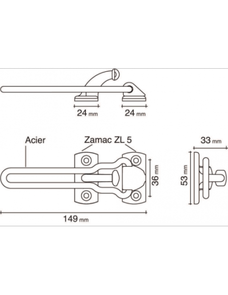 Socona Entrebâilleur Classic Allongé
