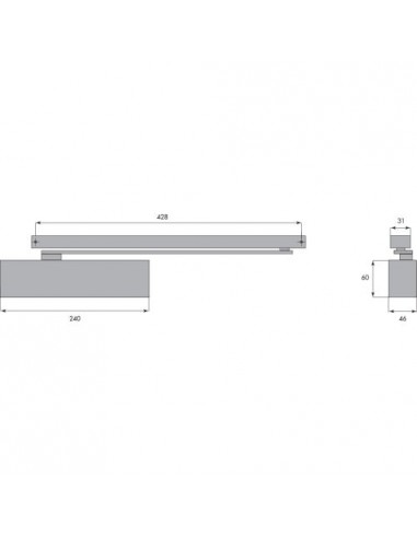 Heracles Ferme-Porte Hr400 Bras À Glissière