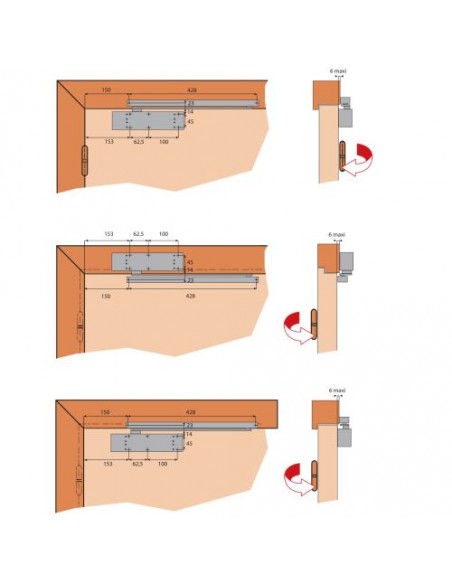 Heracles Ferme-Porte Hr400 Bras À Glissière