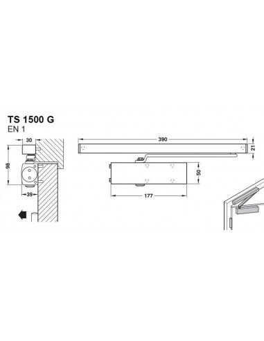 Ferme-Porte Geze Ts 1500