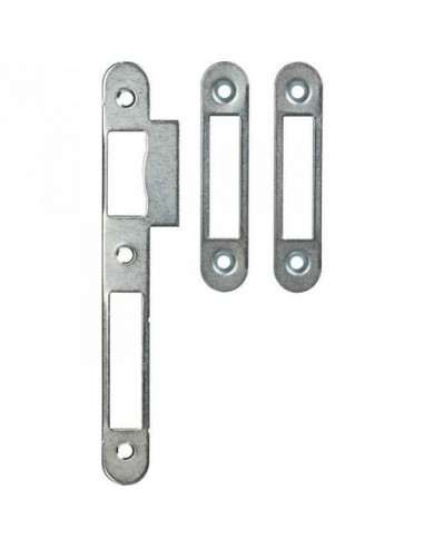 Jeu de 3 gâches plates pêne dormant 1/2 tour...