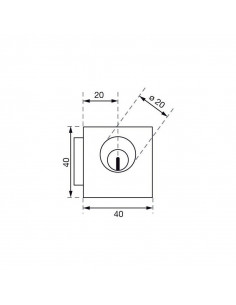 Vachette Serrure Carrée 4... 2