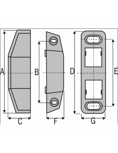 Arelec Loqueteau Magnétique Ls (Lot de 10)