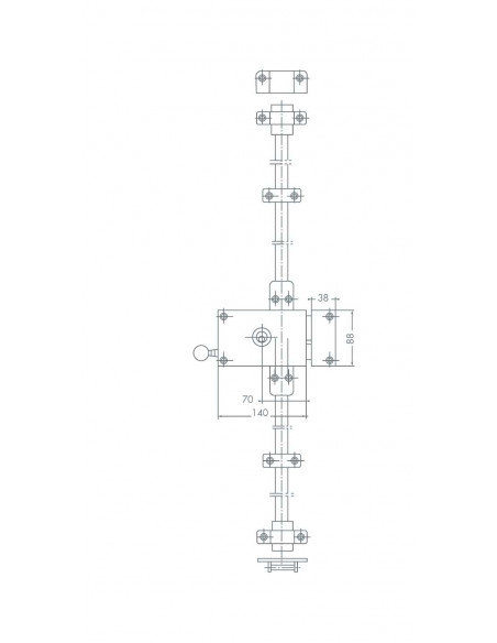 Jpm Serrure 3 Points En Applique Keso 4000s Omega A2p**