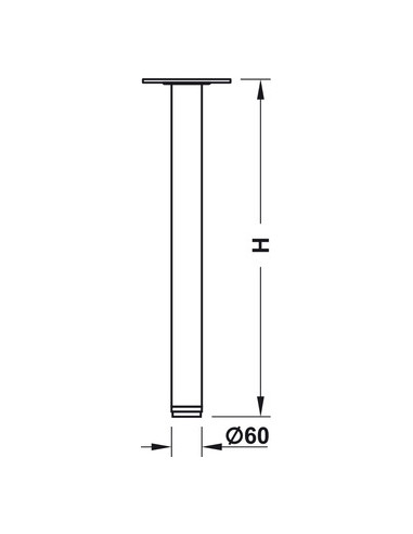 Hafele Pied De Table Rondella
