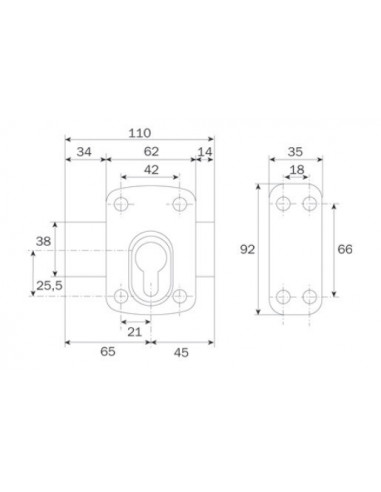 Iseo Verrou Pour Cylindre Européen