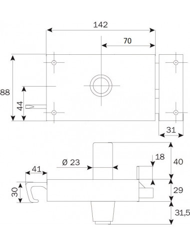 Iseo Monopoint En Applique Zenith Horizontal