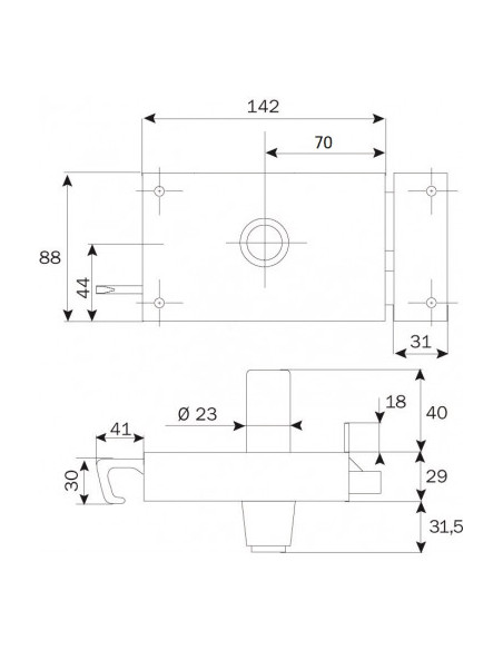 Iseo Monopoint En Applique Zenith Horizontal