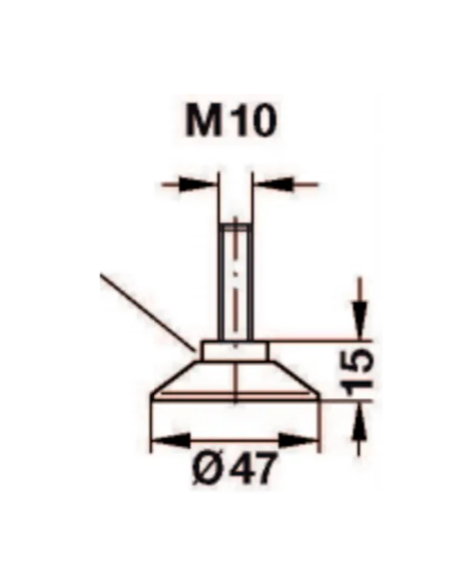 Hafele Patin De Meuble à Vis (Lot de 10)