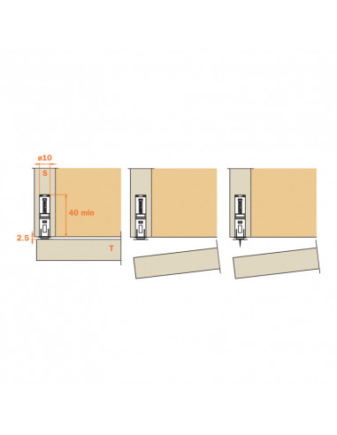 Salice Loqueteau Magnétique Push (Lot de 2)