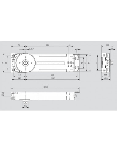 Dorma Pivot Linteau Rts 85