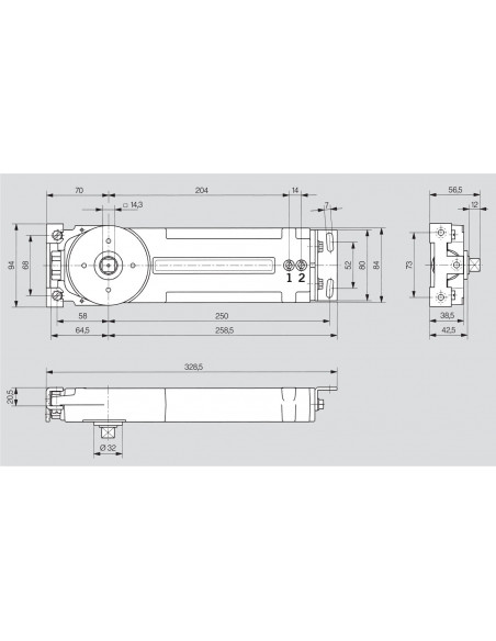 Dorma Pivot Linteau Rts 85