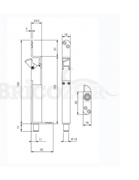 Vachette Verrou Automatique À Mortaiser : Vam