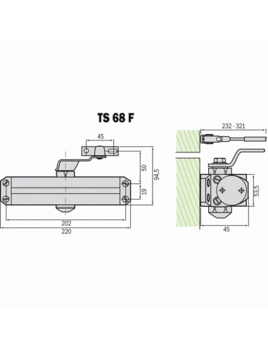 Dorma Ferme-Porte Ts 68