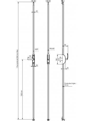 Crémone Pompier Veolis Vachette