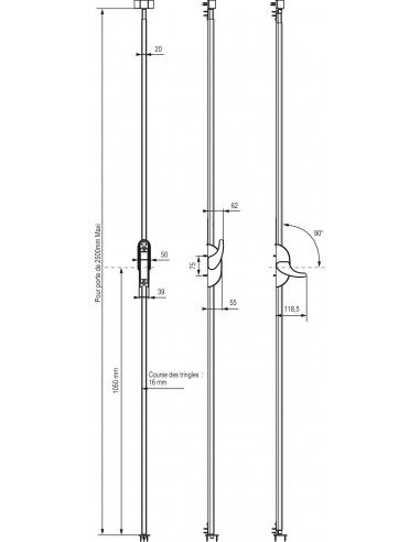 Crémone Pompier Aerolis Vachette